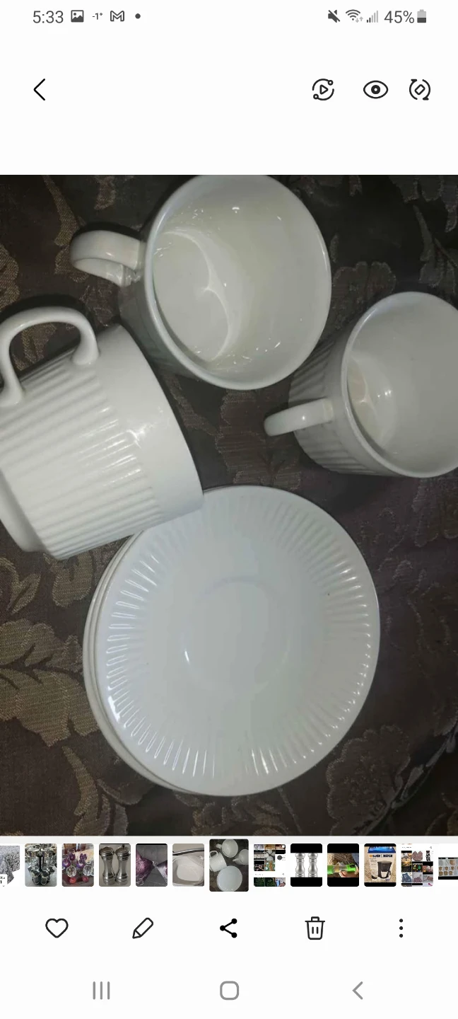 White Dishes Set