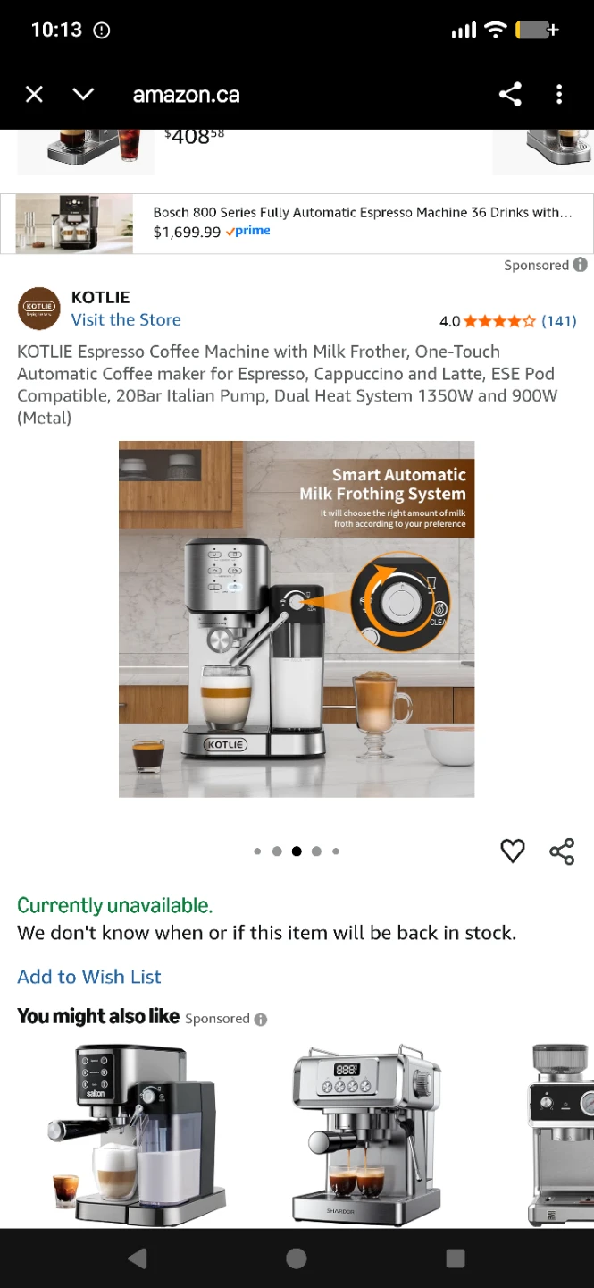 #cleanout KOTLIE Espresso Machine Portafilter
