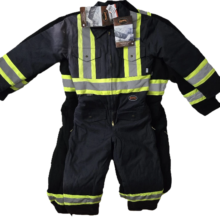 (New) Pioneer Quilted Duck Safety Coverall - 1 Size S/3XL