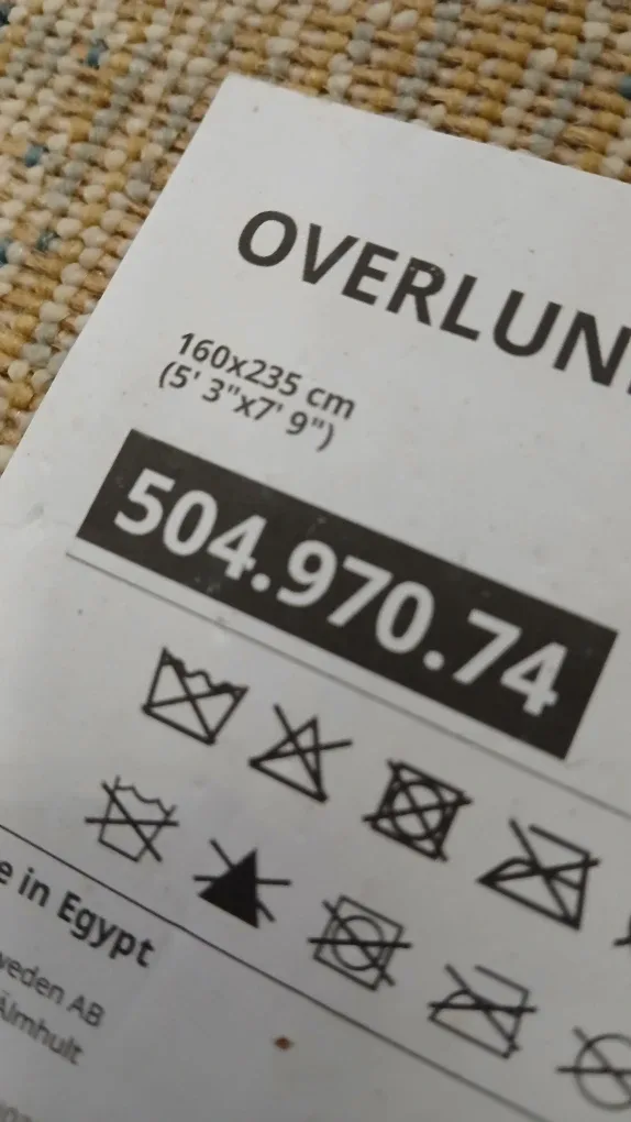 Patterned Area Rug - Blue/Beige image indicator(7)