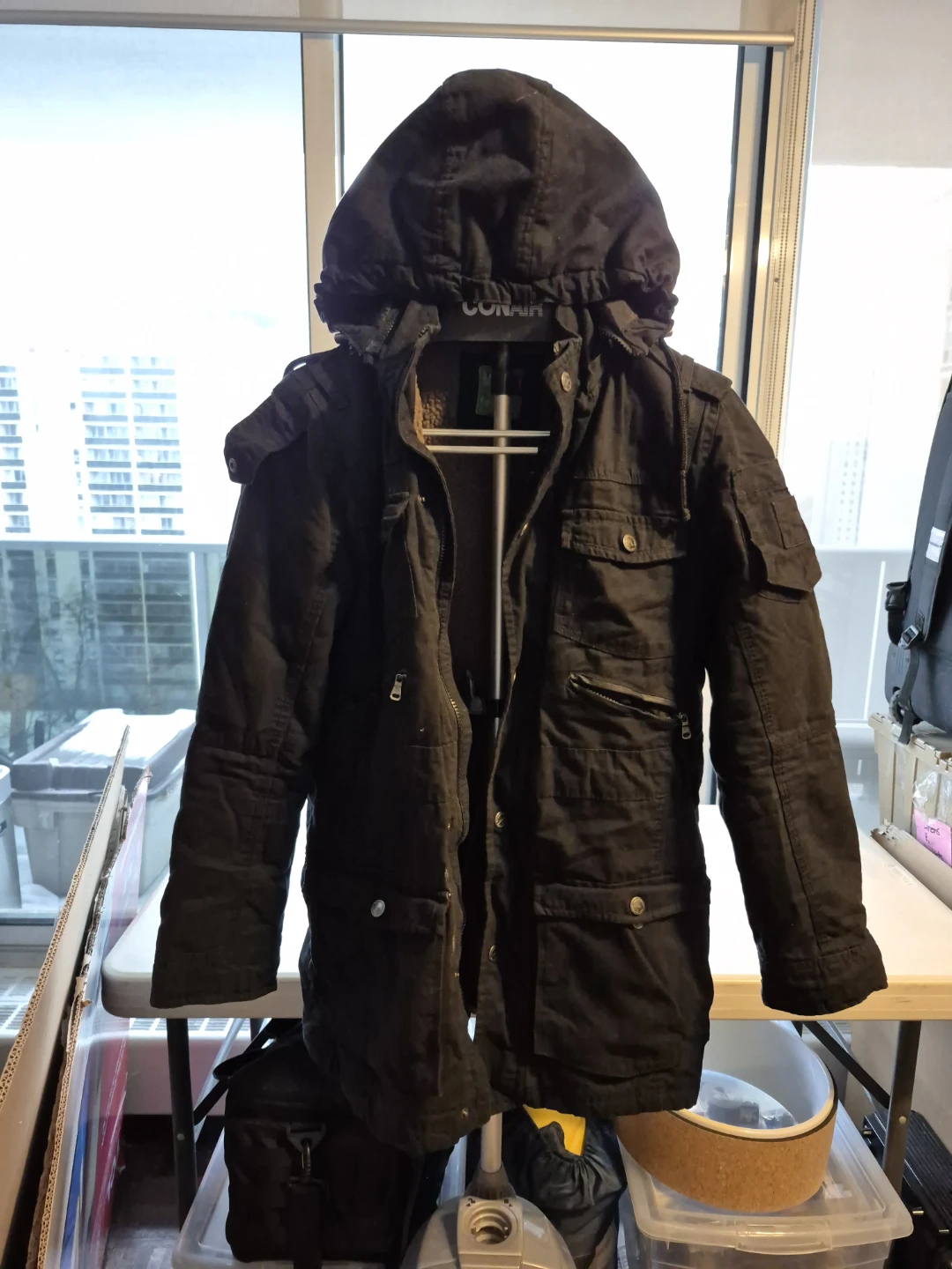 DeFacto Black Winter Jacket unisex - Size S