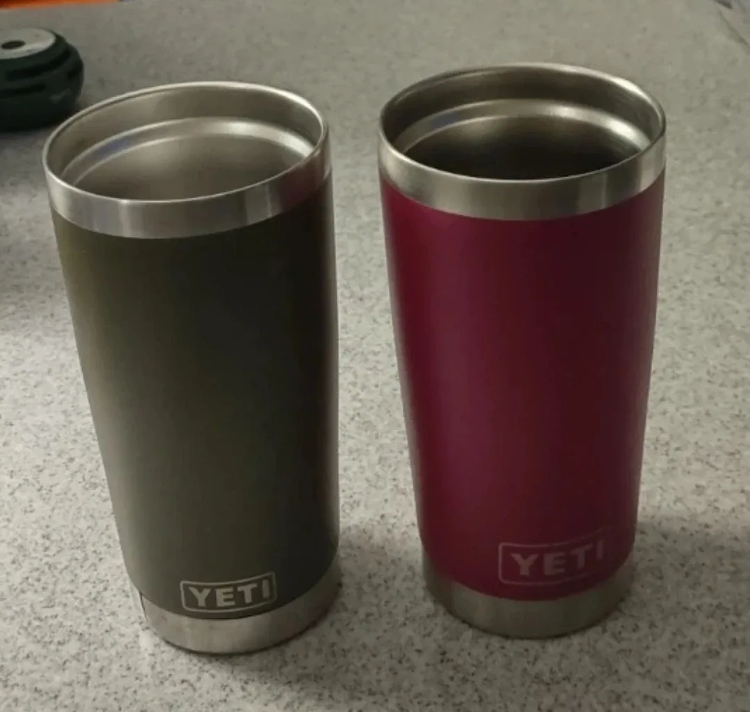 YETI 2 Rambler 20oz Tumbler -  pink & Kaki -#Cleanout