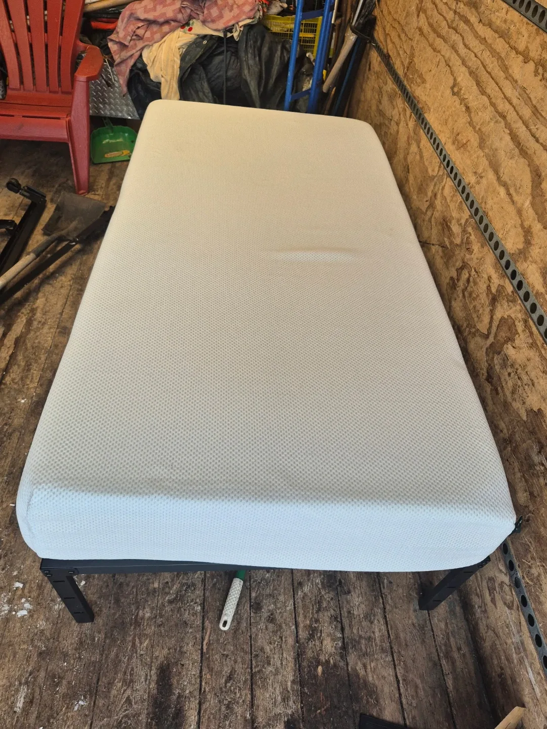 Twin White Mattress and bed frame