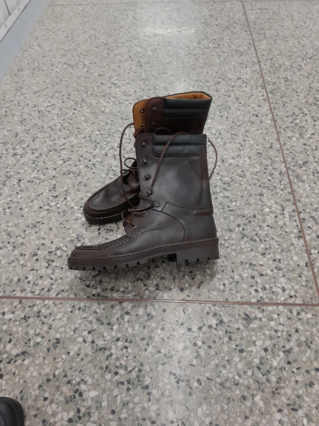 Leather Lace-Up Boots Original Bally Men's Size 11.5 - photo 4