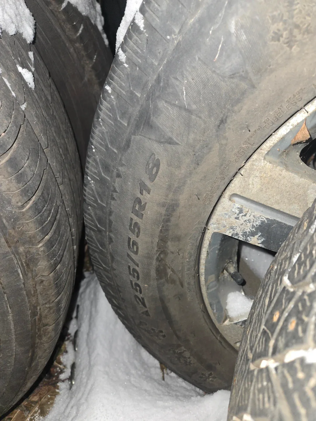 Set of 4 Winter Tires 255/55R18  6x132 studded