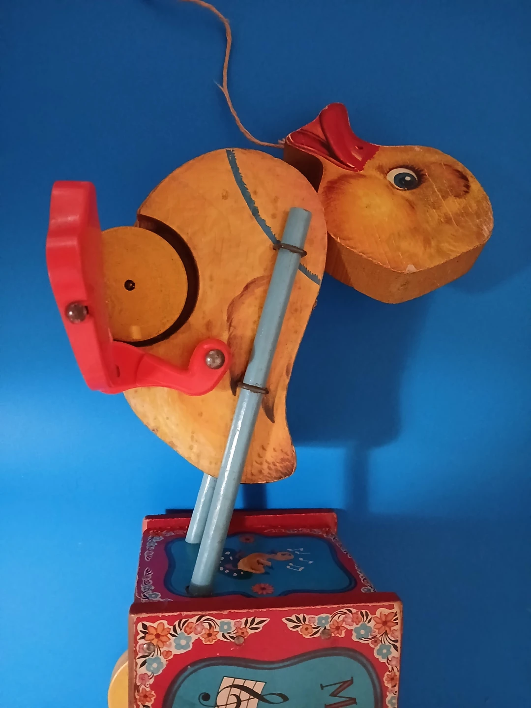 Vintage Musical Duck Pull Toy - photo 3