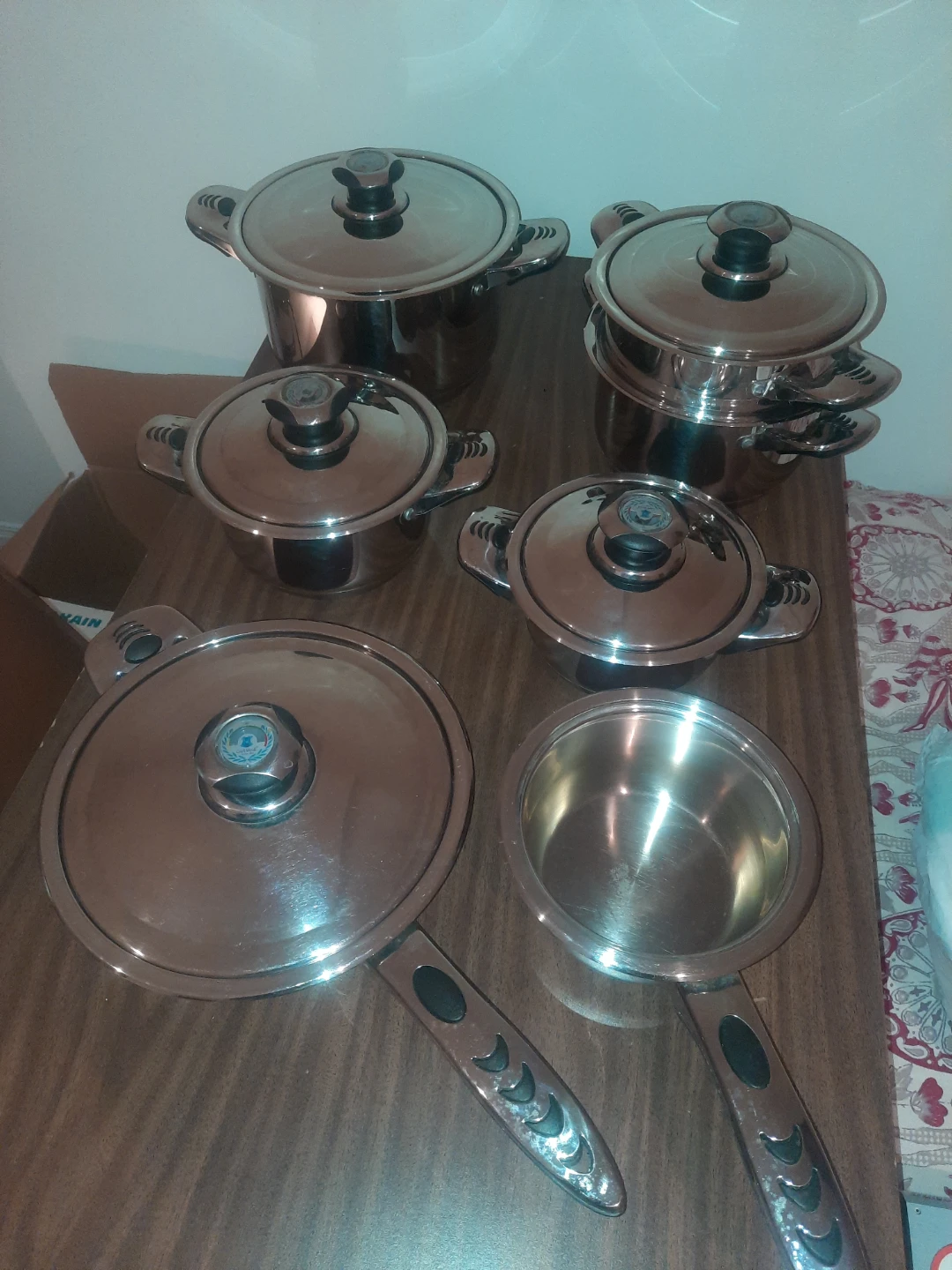 12 pc Carl Weill 18-10 Stainless Steel Cookware Set - photo 2
