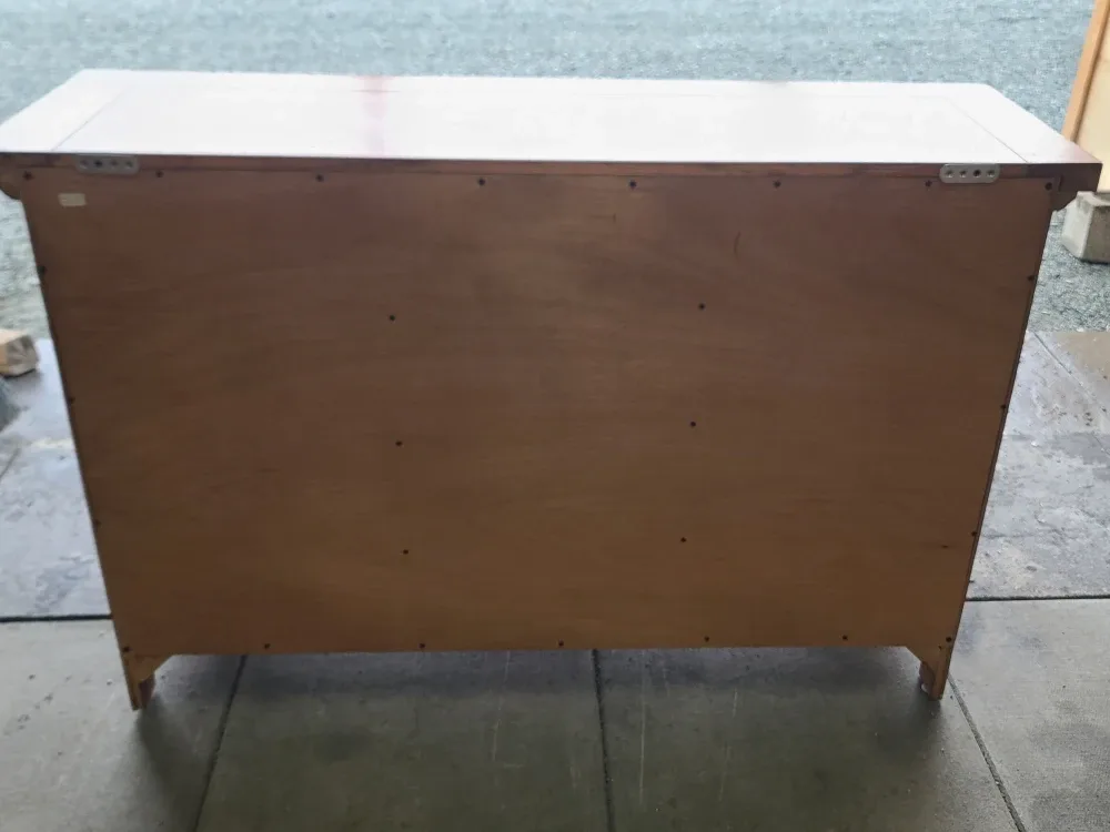 Wooden Cabinet with Drawers & Glass Doors image indicator(6)