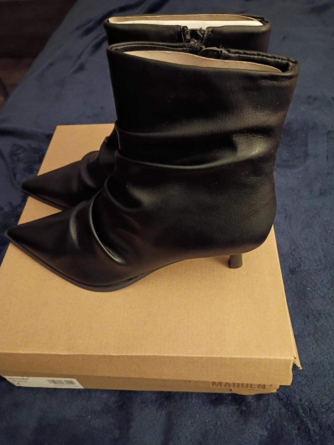 Steve Madden Maxxine Black Booties - Size 8 - photo 2