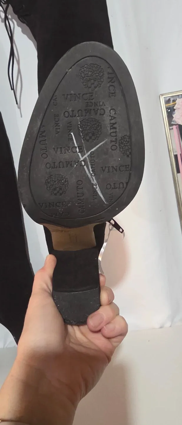 Vince Camuto Black Over-the-Knee Boots - Size 9 image indicator(4)