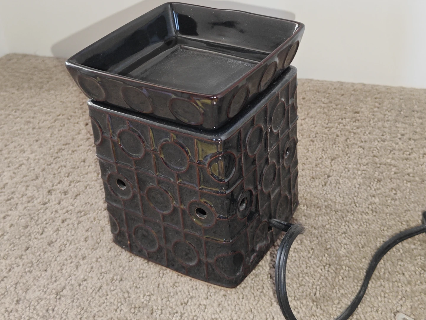 Onyx Scentsy Electric Wax Melt Warmer / Wax Burner Melter - photo 2