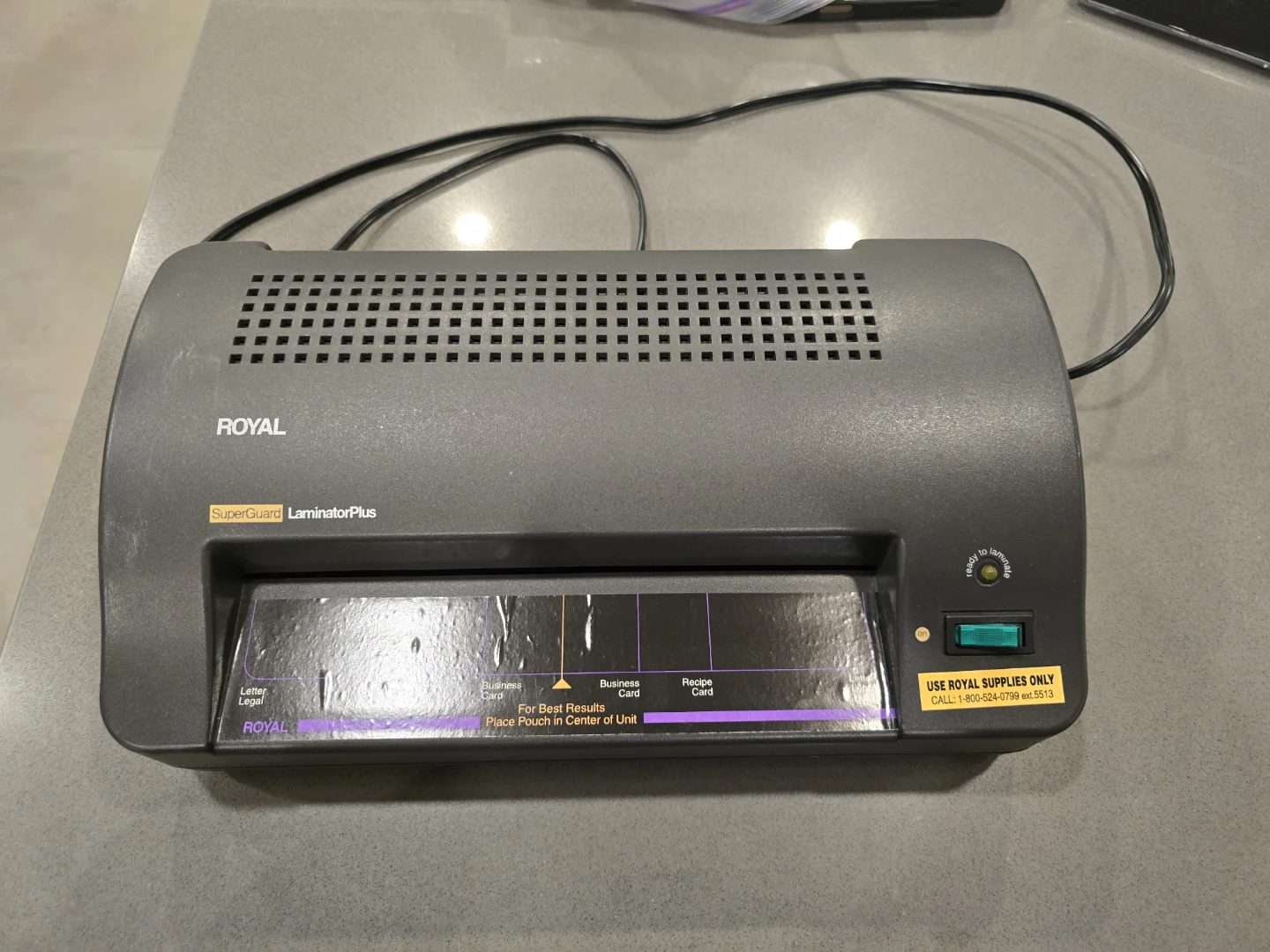 Royal SuperGuard Laminator Plus - Like New