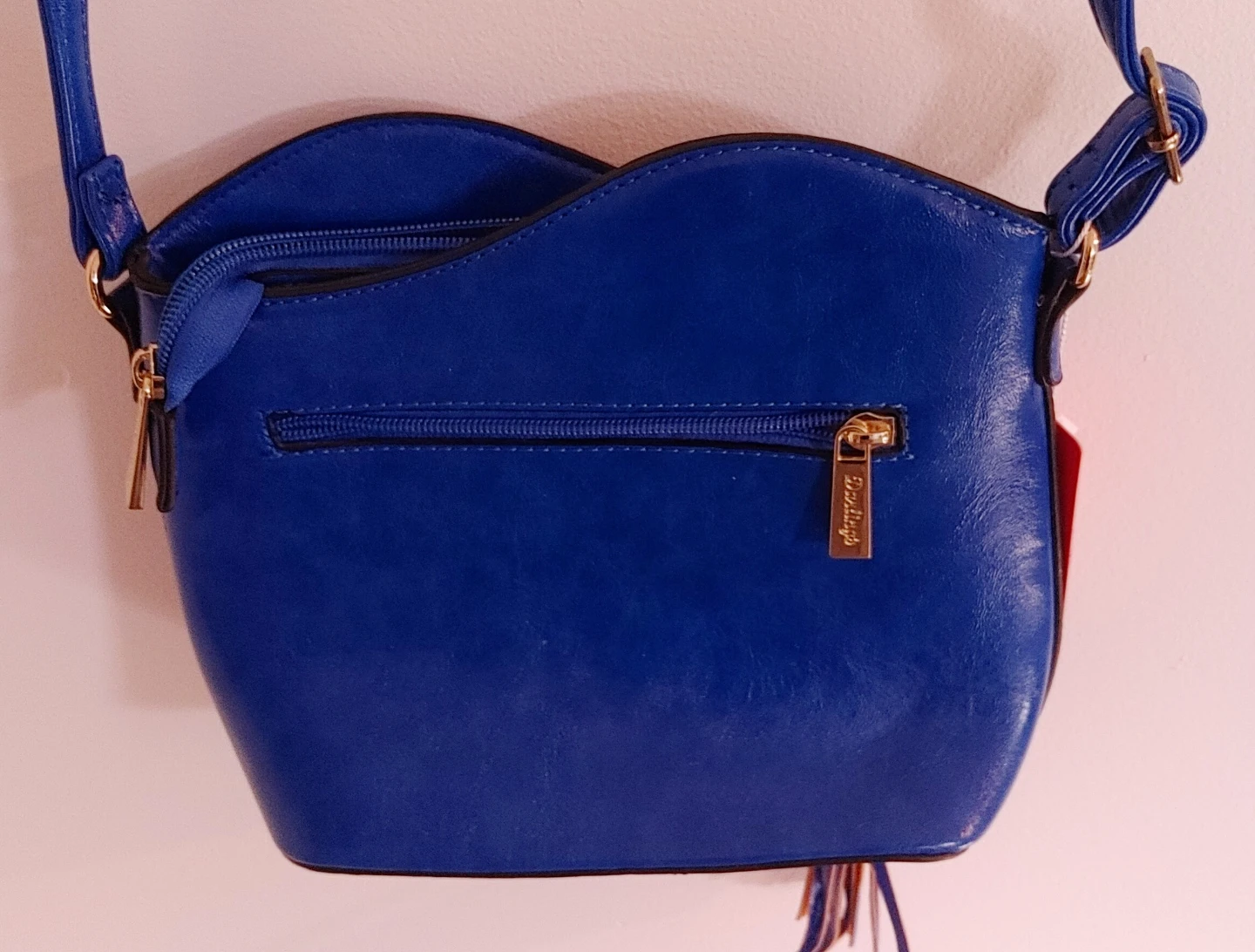 Faux leather Blue Handbag