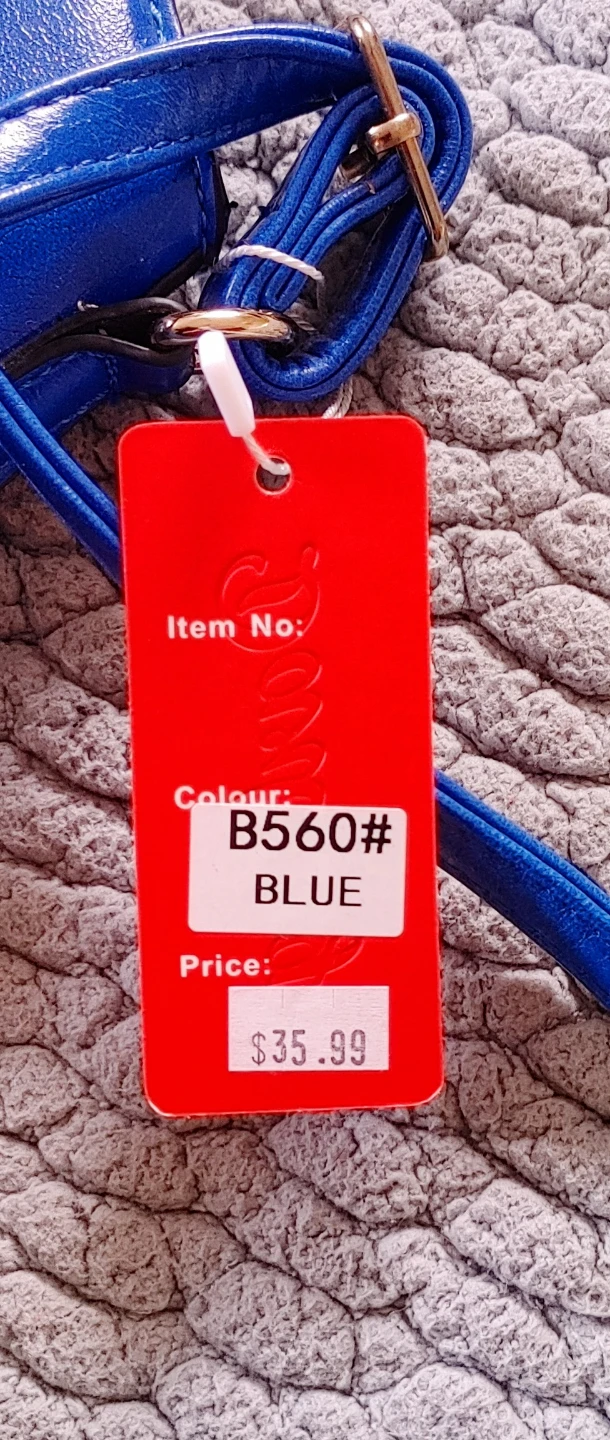 Faux leather Blue Handbag - photo 5