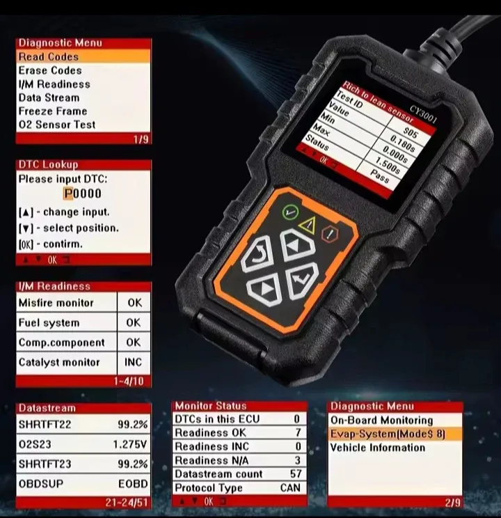 CY3001 Car OBD2 Scanner - Newest 2025 Model! image indicator(4)