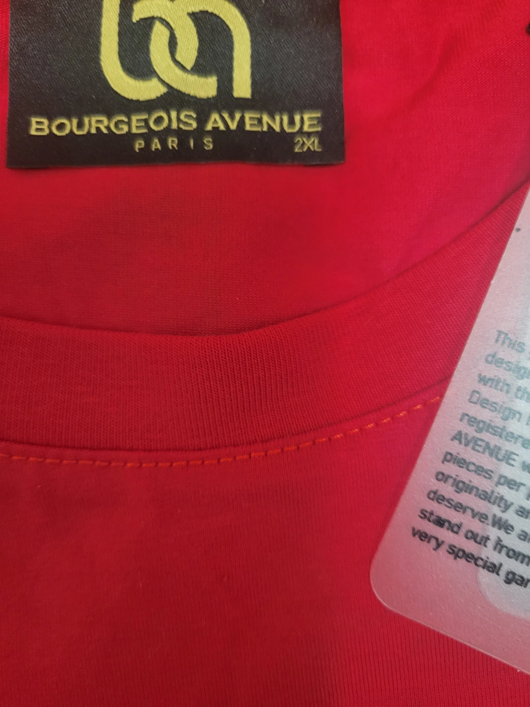 Bourgeois Avenue Paris Red Skull T-Shirt - 2XL - photo 3