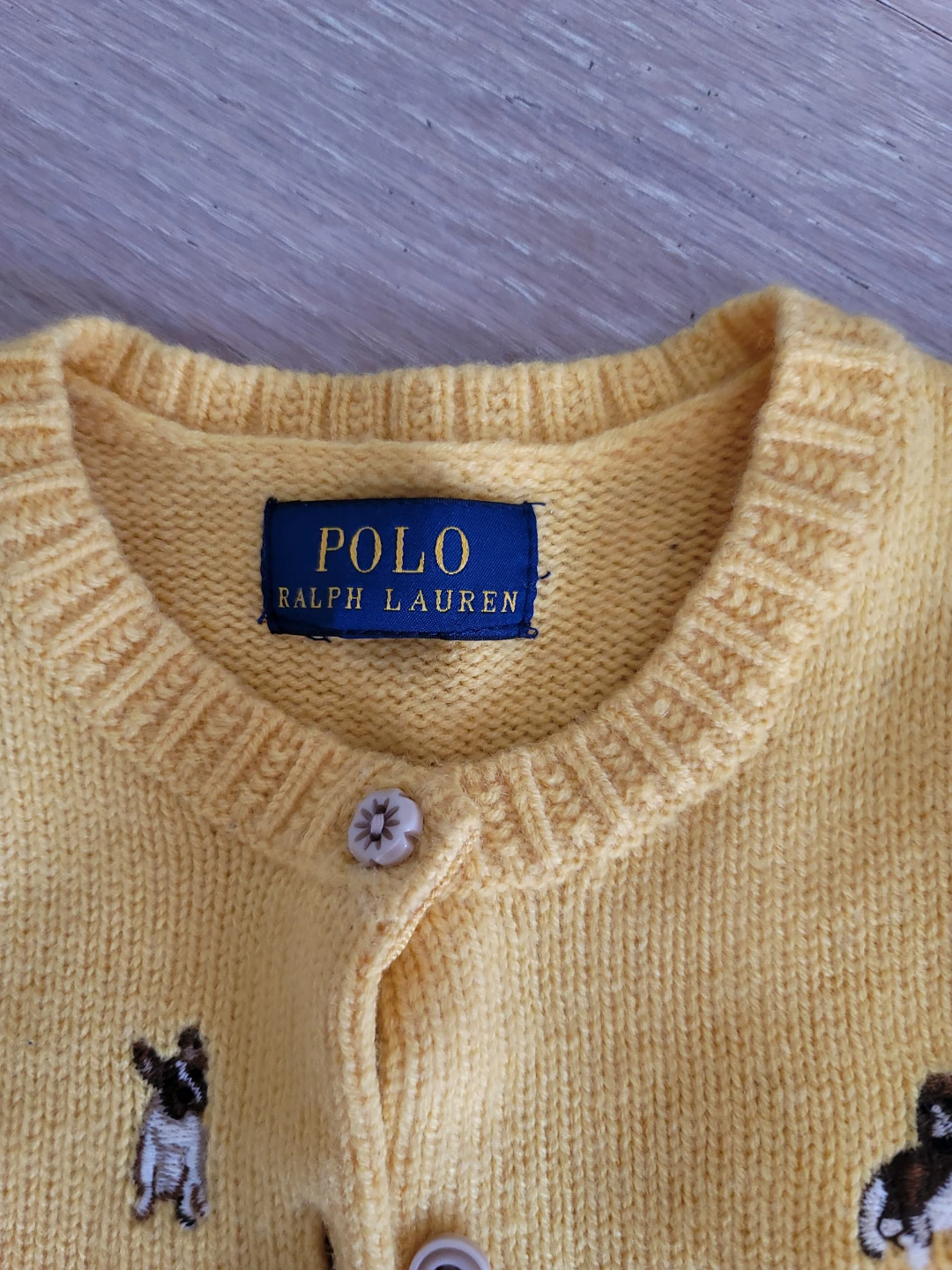 Polo Ralph Lauren Yellow Dog Cardigan - photo 2