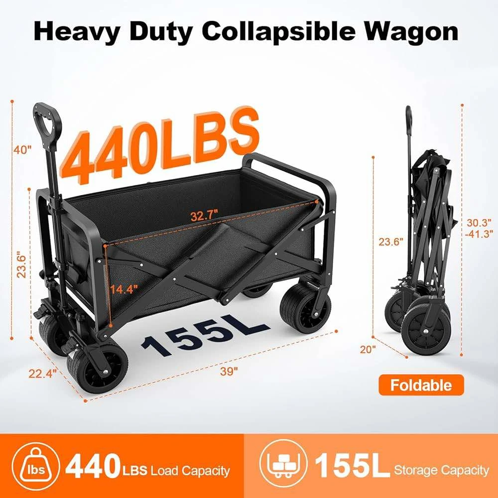 Collapsible Wagon - Heavy Duty 440lbs - photo 4
