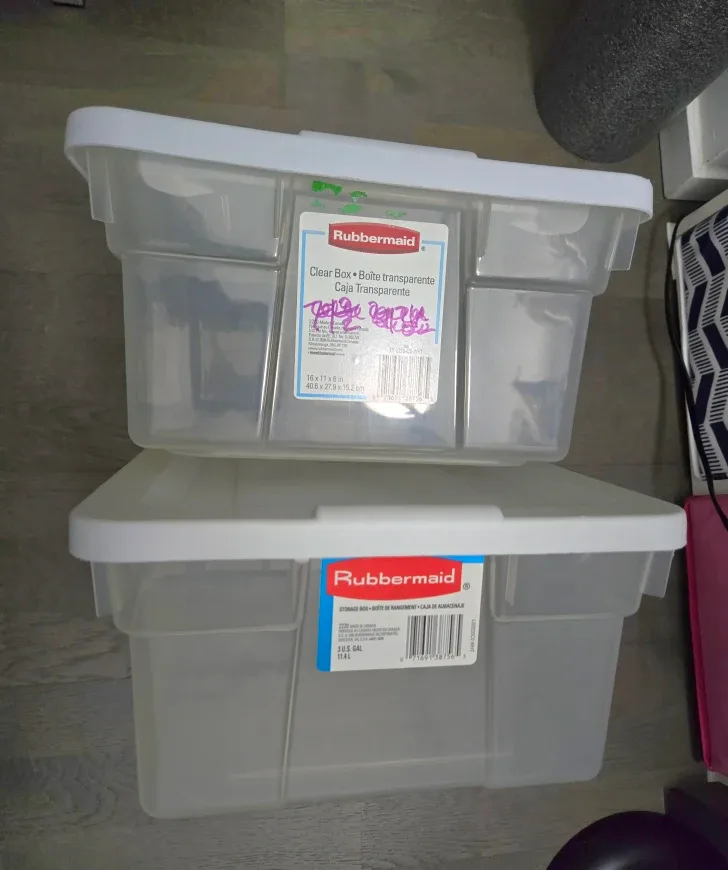 Rubbermaid Storage Box #Cleanout