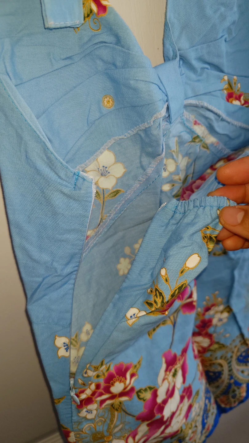 Tropical Floral Halter Top - Blue - photo 3