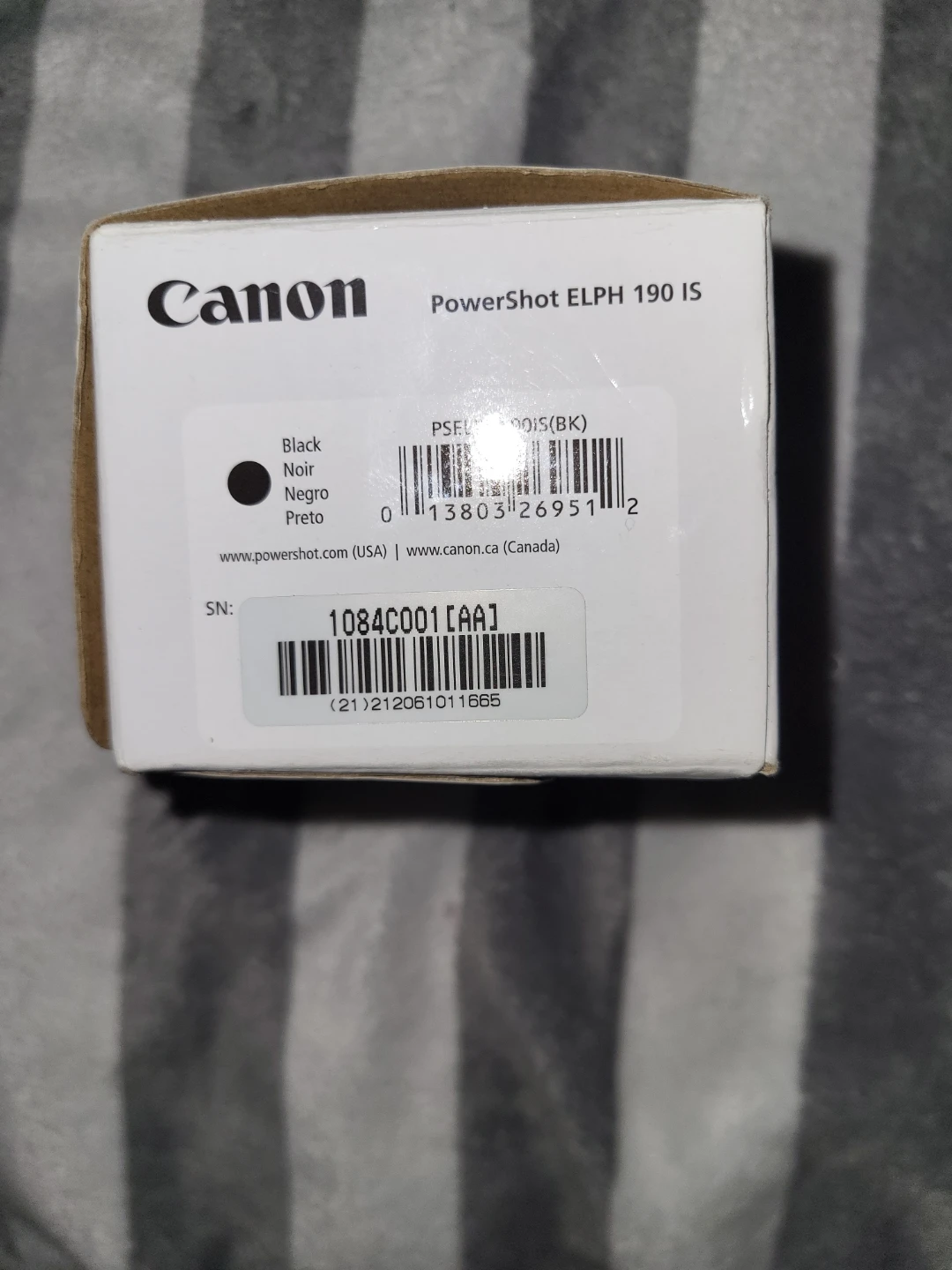 Canon PowerShot ELPH 190 IS Camera - Black - photo 4