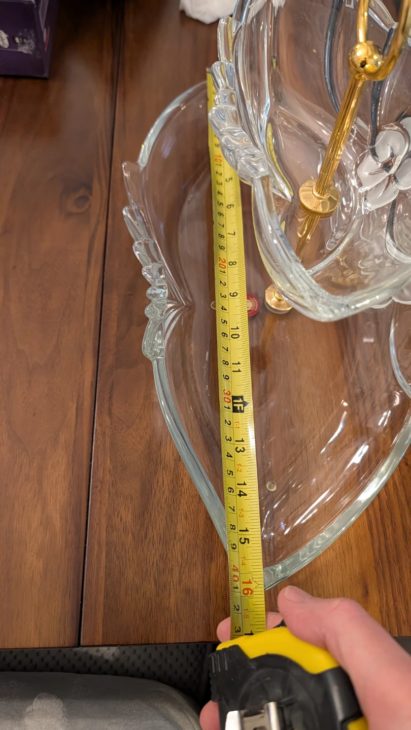 Elegant Glass 2-Tier Serving Stand - photo 2