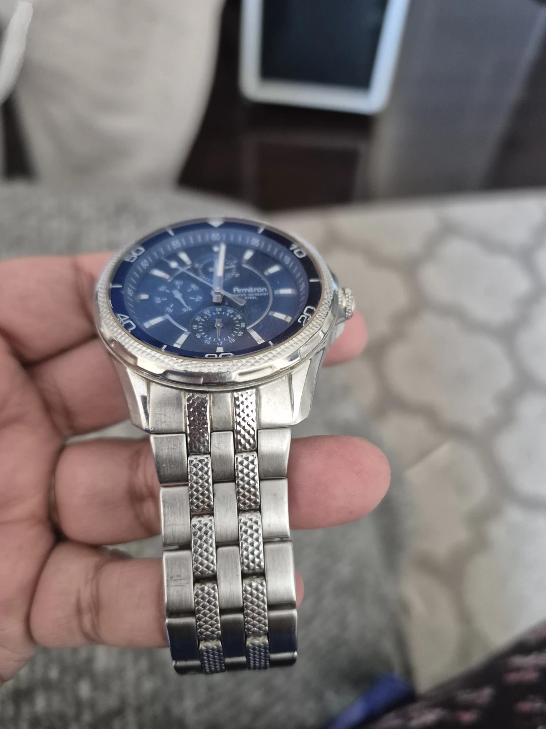 Armitron Men's Stainless Steel Watch - Blue Face - photo 2