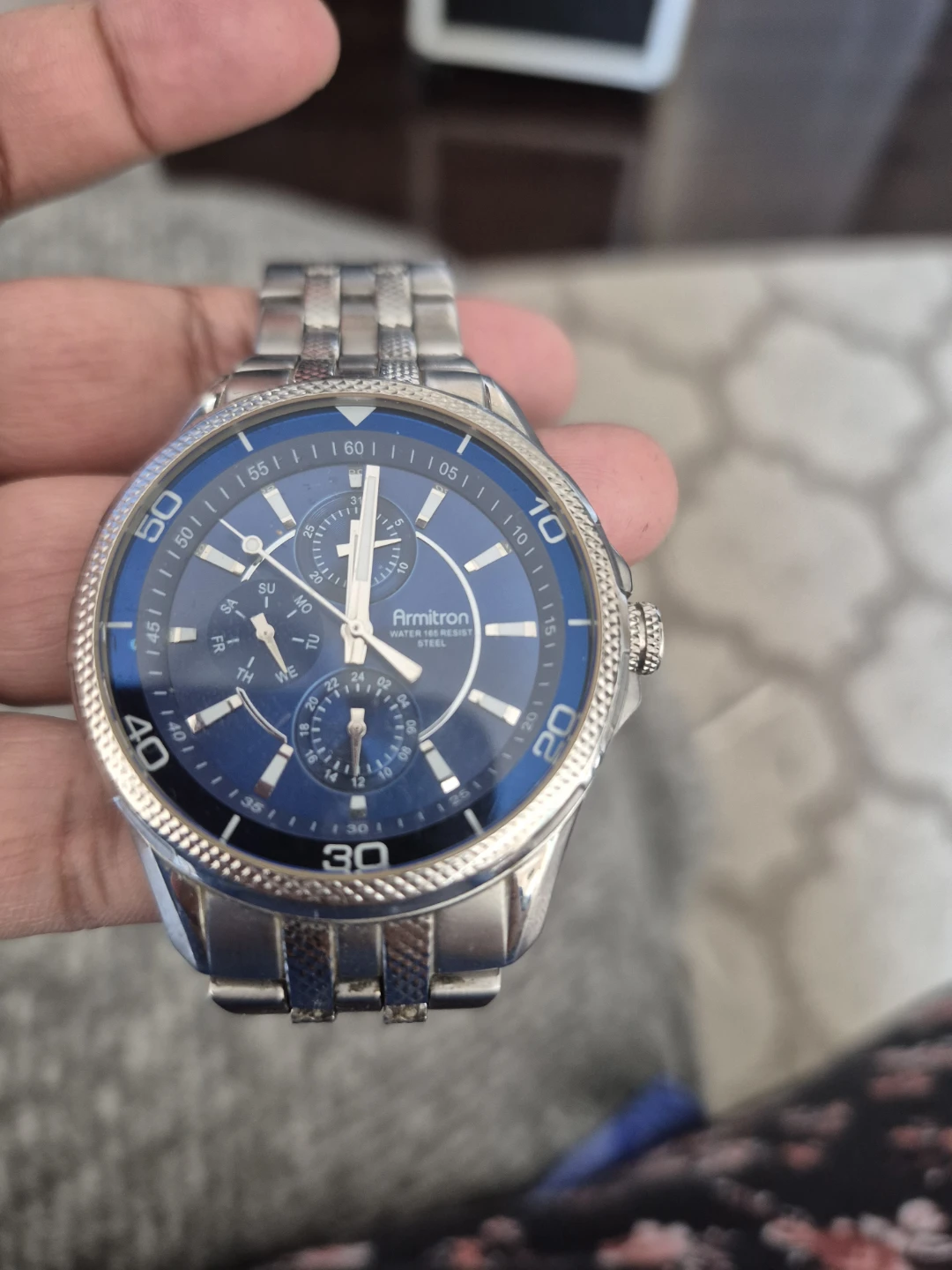 Armitron Men's Stainless Steel Watch - Blue Face - photo 3