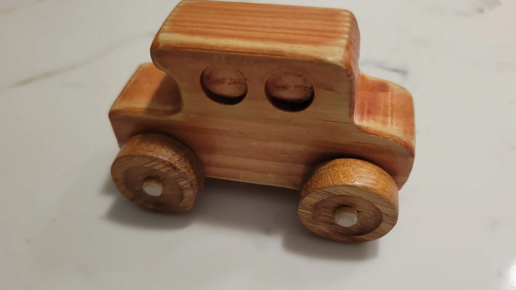 Handcrafted Wooden Toy Car & Squirrel -  #Cleanout - photo 2