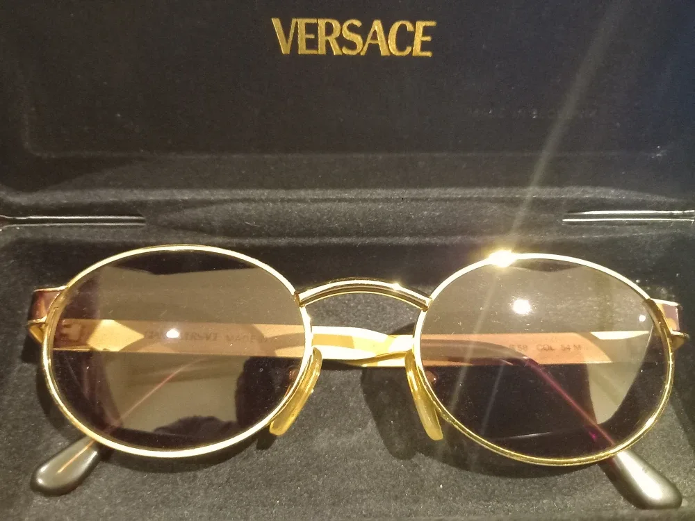 Vintage Gianni Versace S 58 Gold Sunglasses