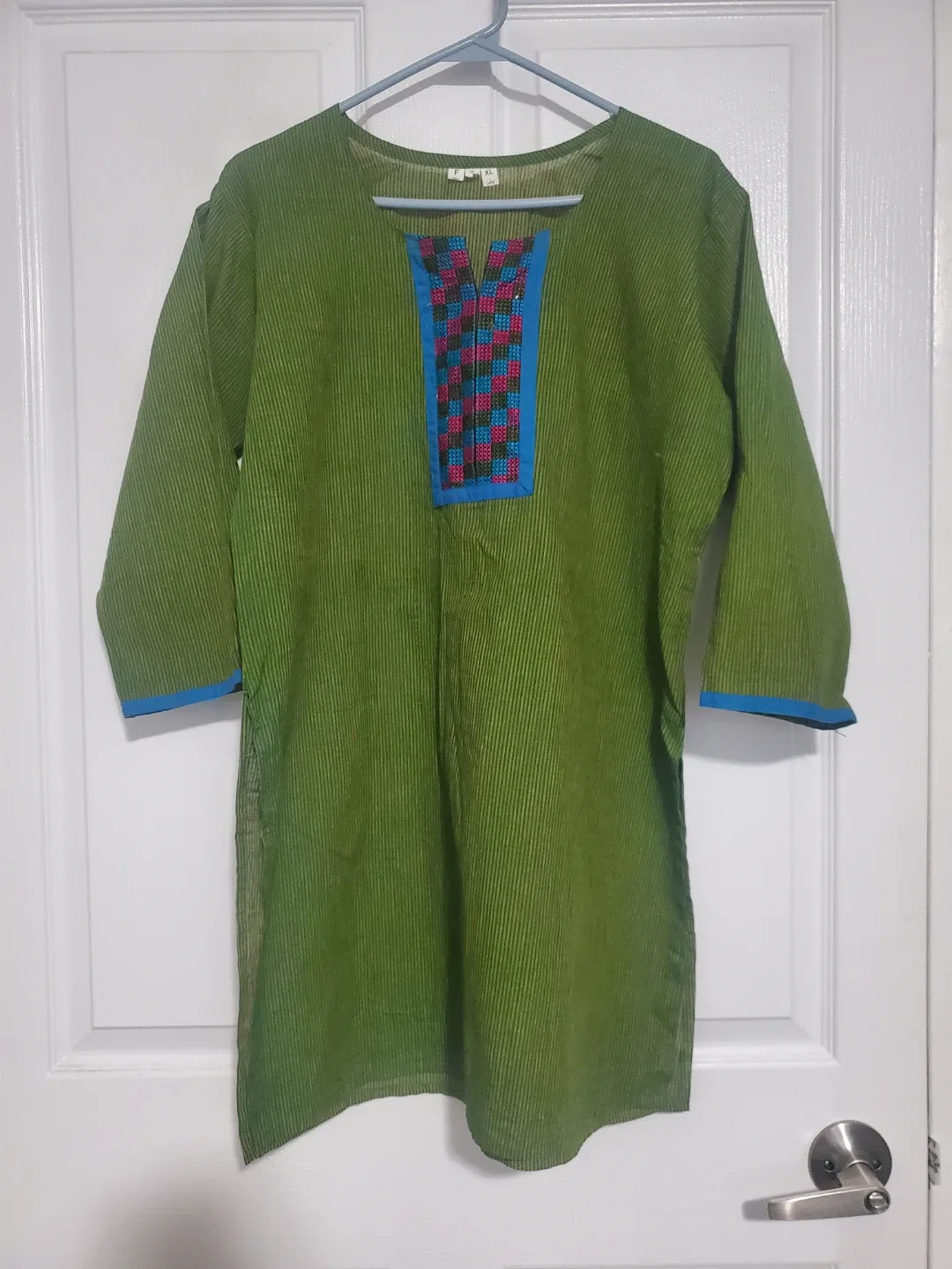 Indian Kurtis: Green Tunic Top - Size 36