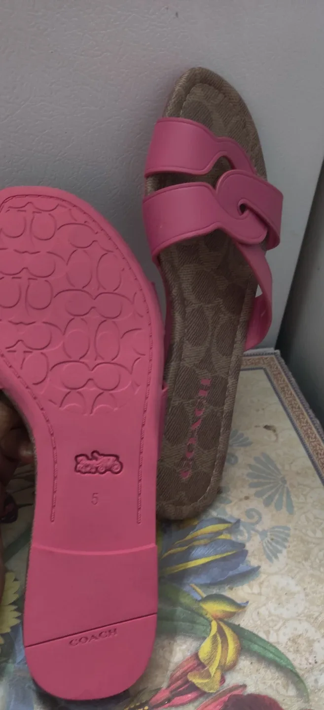 Coach Pink Sandals - Size 5 image indicator(4)