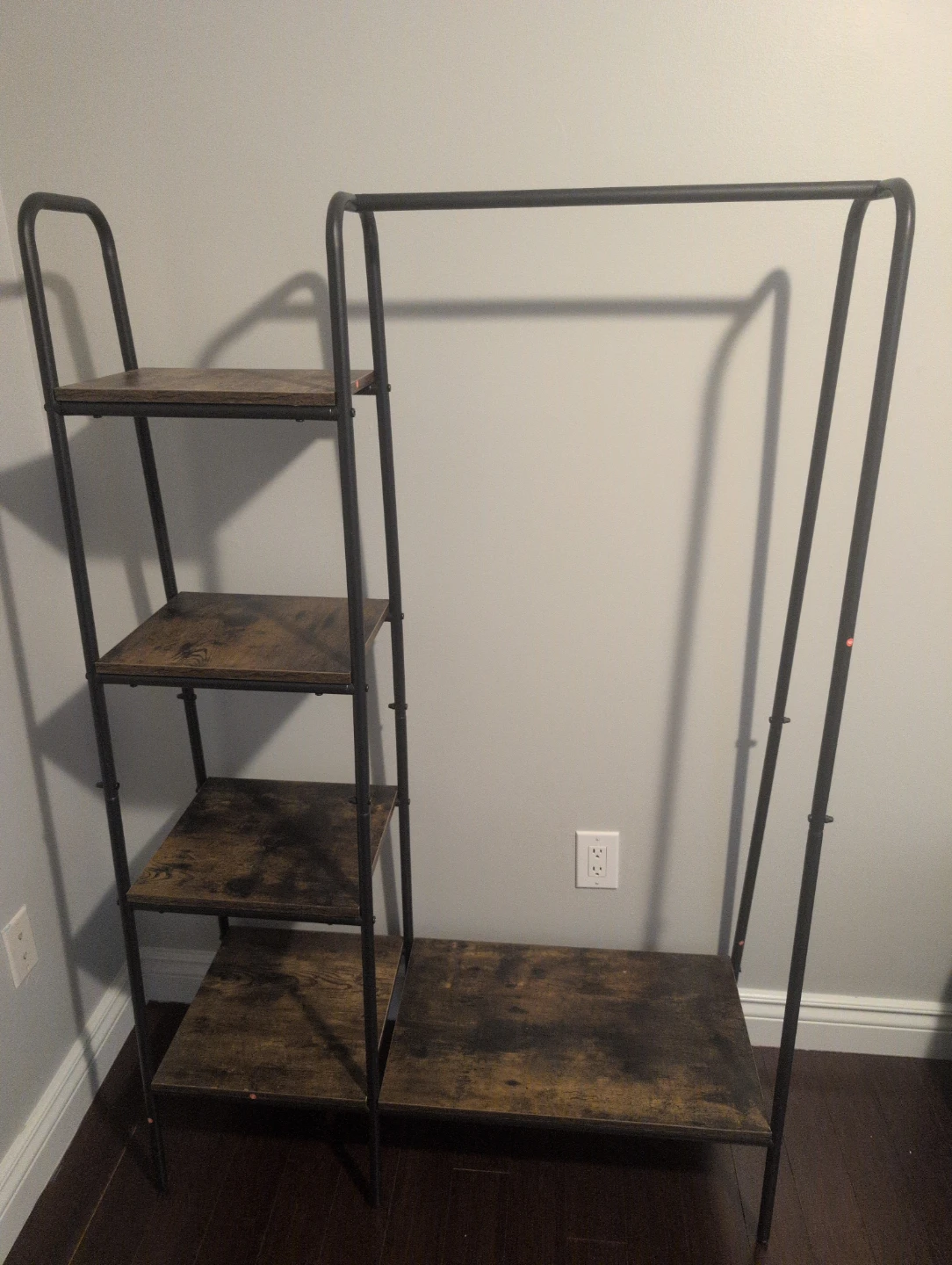 Clothes Rack with Shelves, open wardrobe