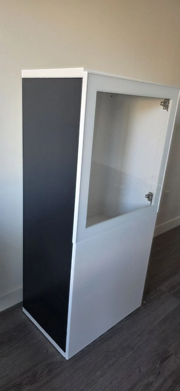 Display Cabinet - Black & White - 23.5x16.5x50 inches - photo 5