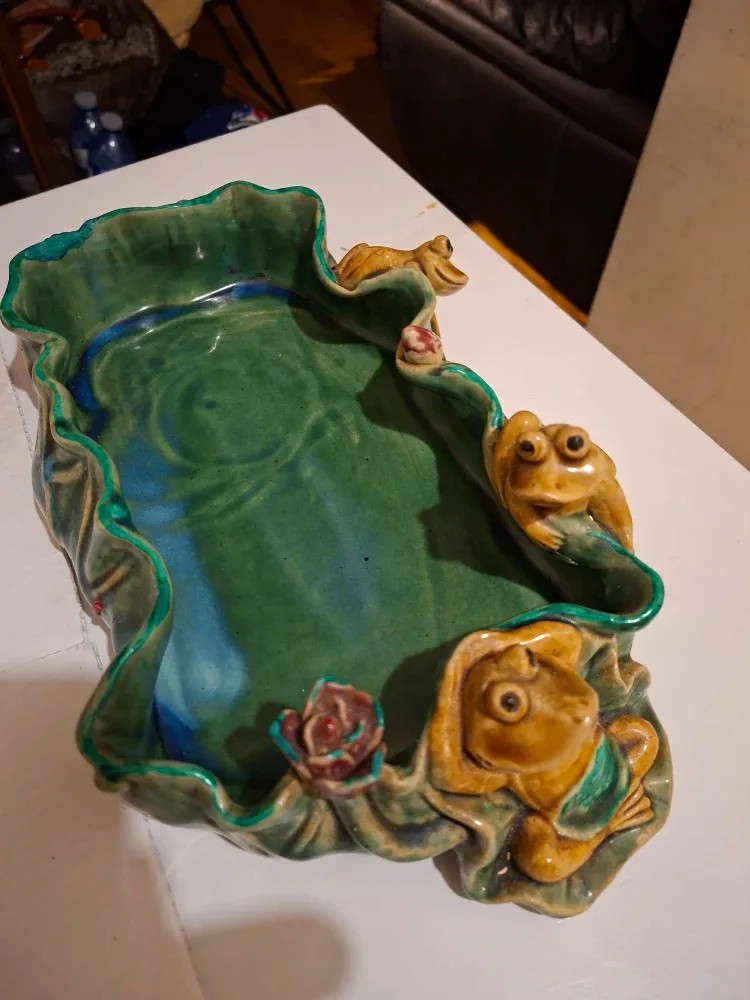 #Cleanout-Frog Pond Ceramic Dish image indicator(2)