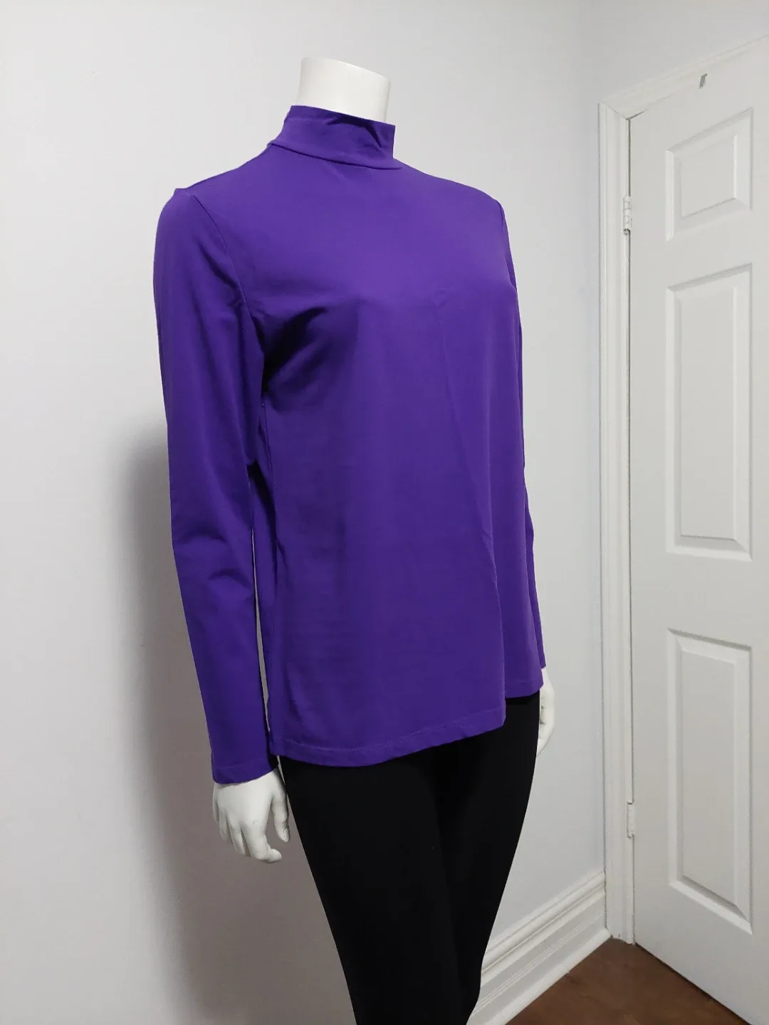 Tristan Purple Turtleneck Top - Size XL