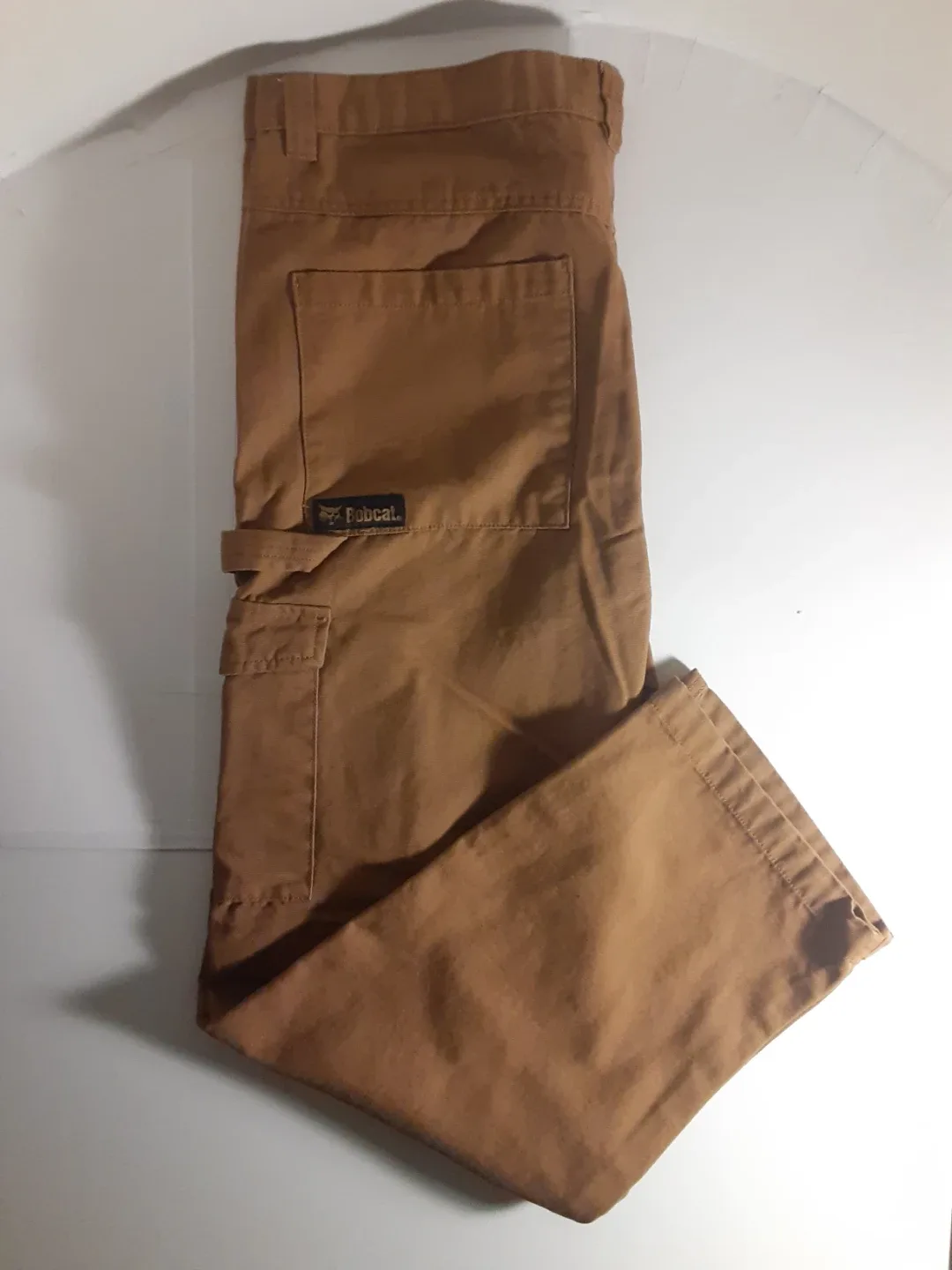 Bobcat - Brown Work Pants w/ Hammer Loop | S: 38
