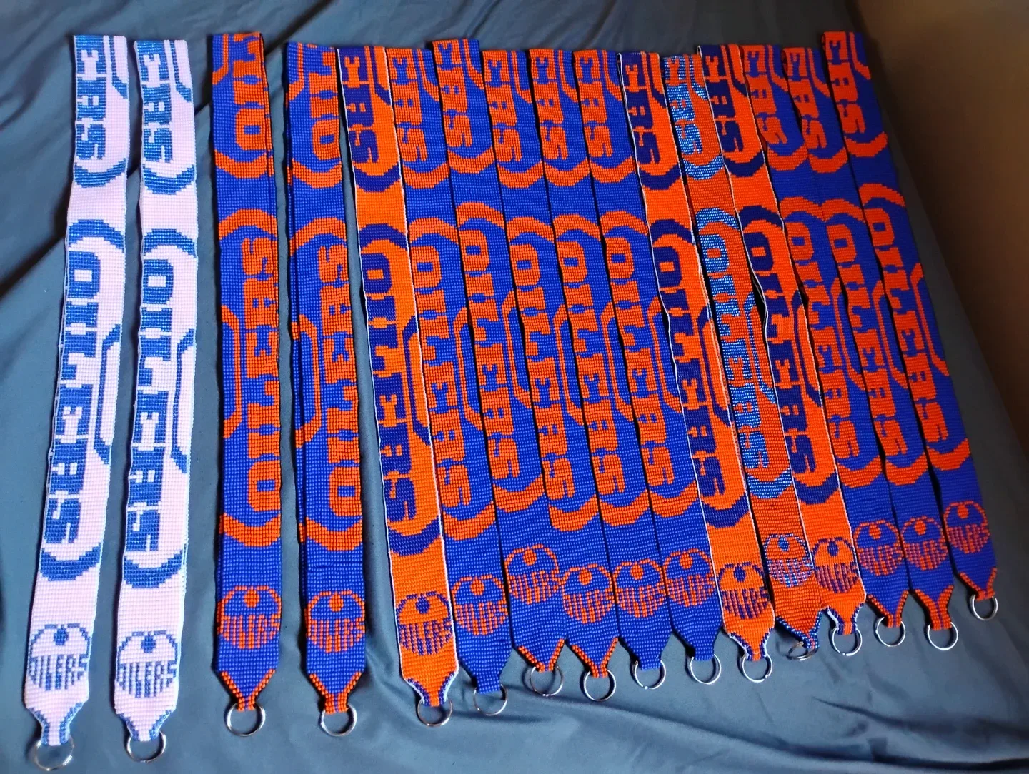 Edmonton Oilers Beaded Lanyard