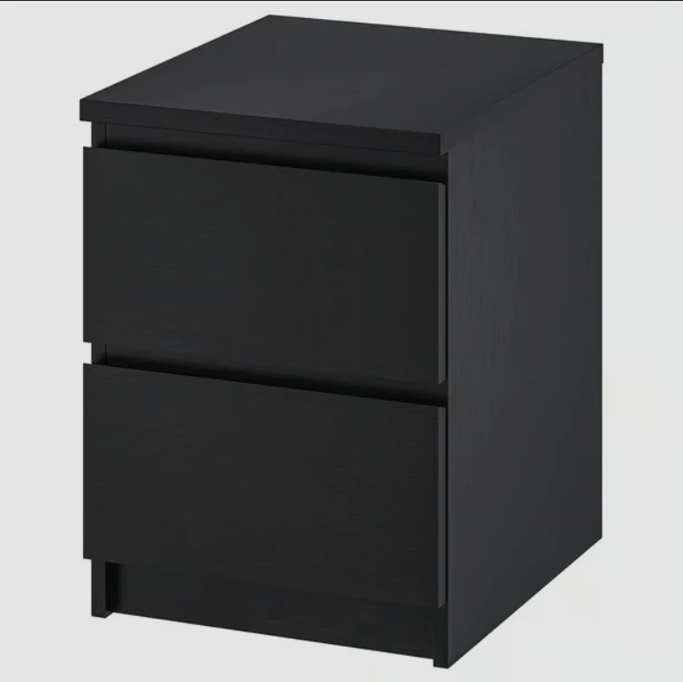 IKEA Black Malm Nightstand - New in Box!