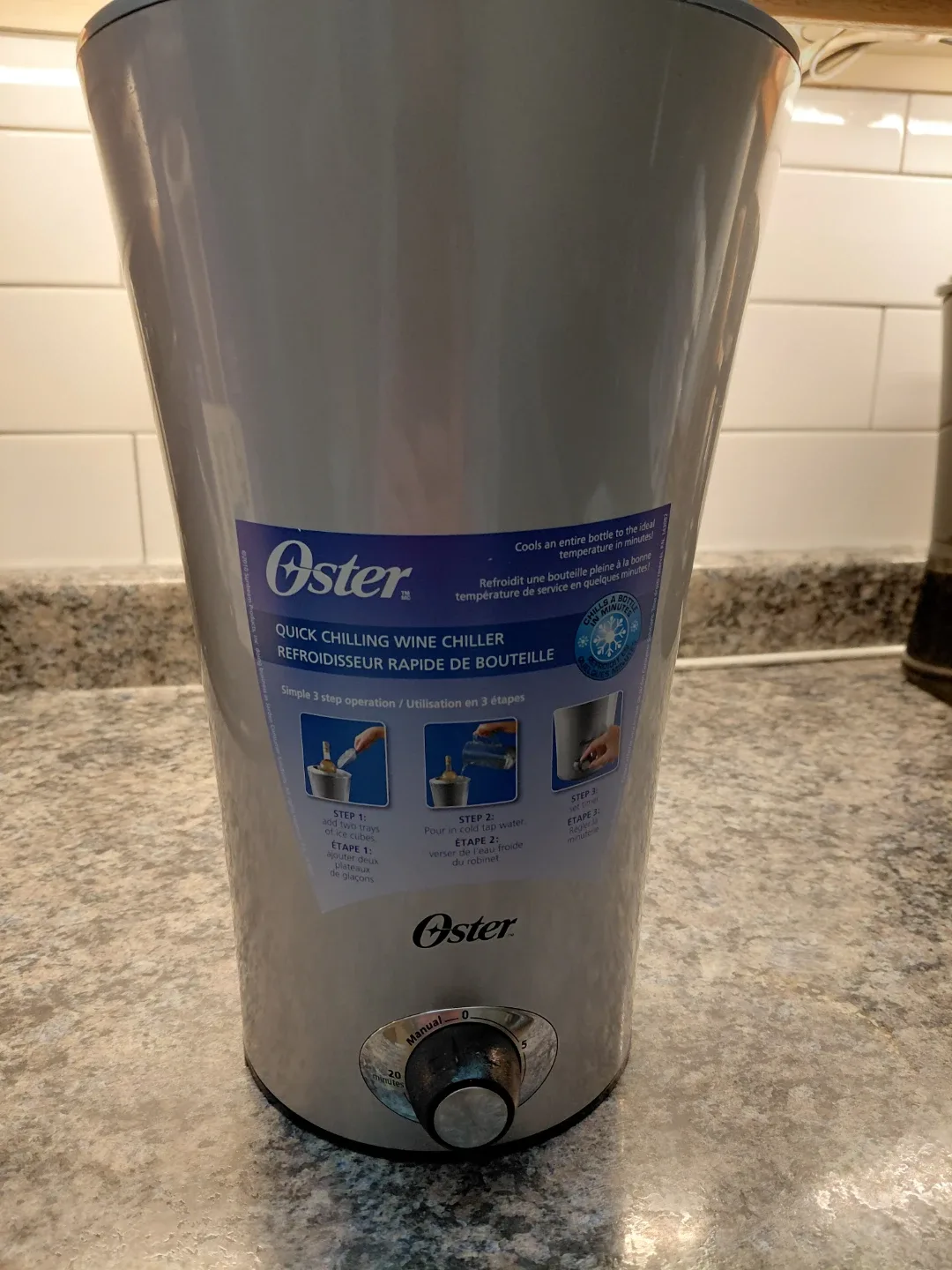 Oster Quick Chilling Wine Chiller image indicator(2)