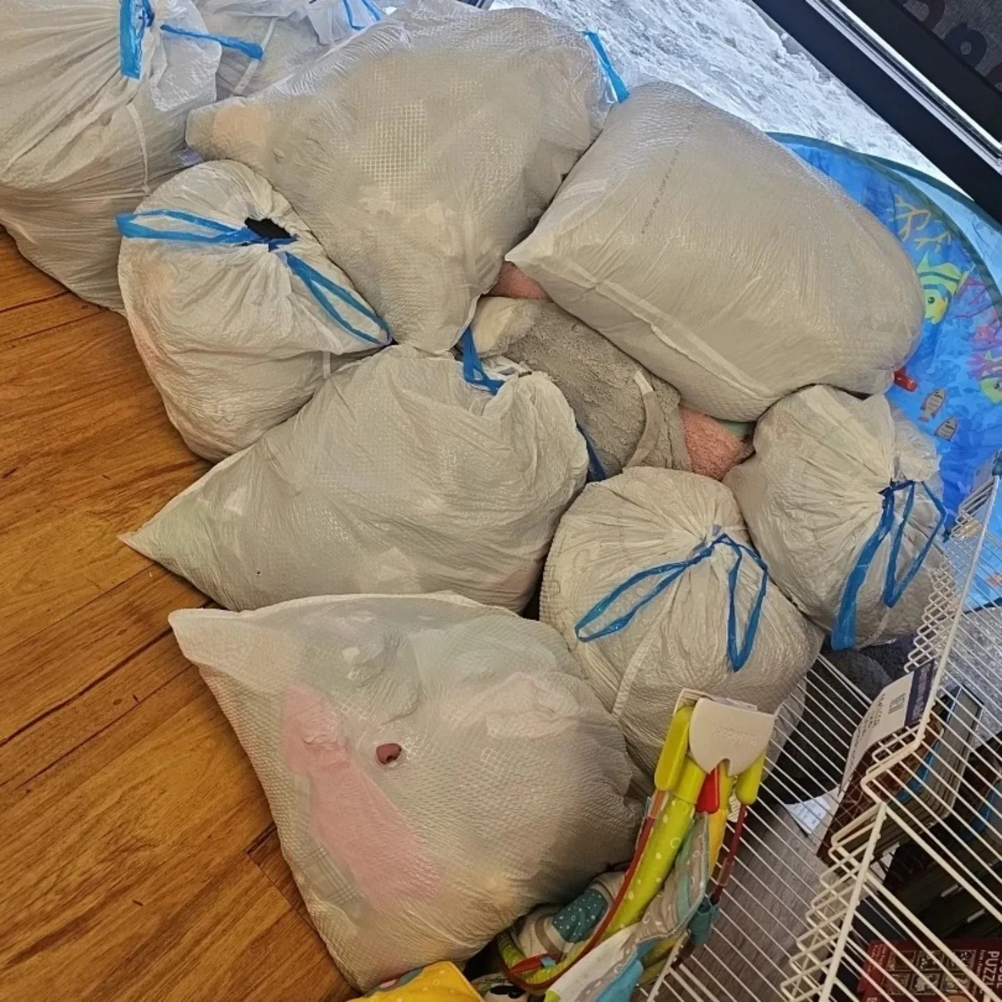 Huge Lot 9 Large Bags Of Toddler Boy Clothes