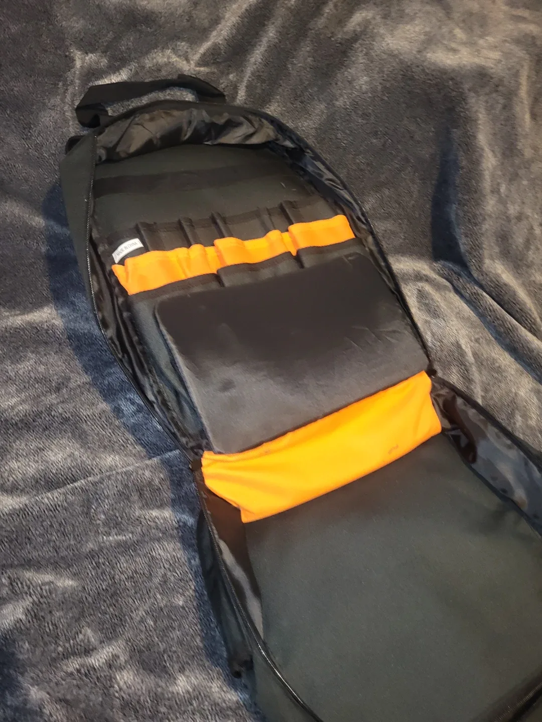 DENTOYOU Black & Orange Backpack Tool Bag