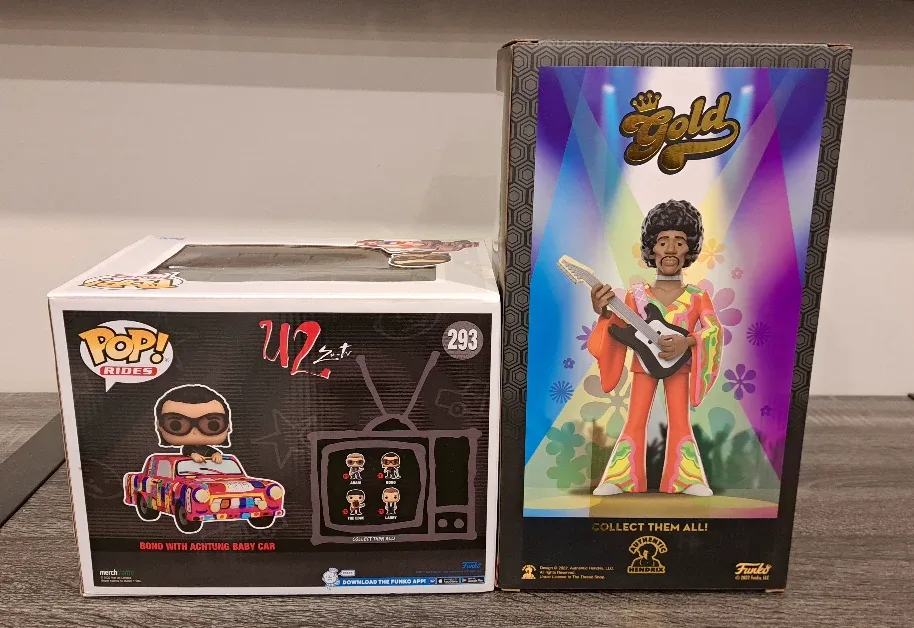 🎙Bono U2 Funko Rides 🚗 | 🎸 Jimi Hendrix Funko Gold 🪙 #CleanOut image indicator(3)