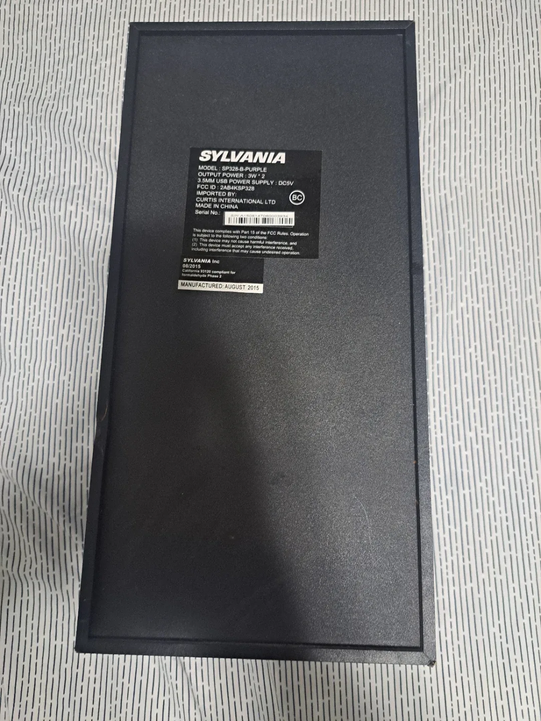 Sylvania SP329-B Purple Portable Speaker image indicator(2)