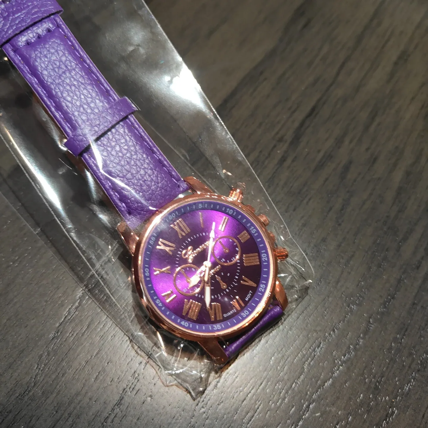 Geneva Purple Fashion Watch