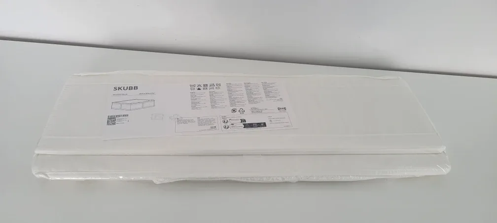 New IKEA SKUBB White Storage Case