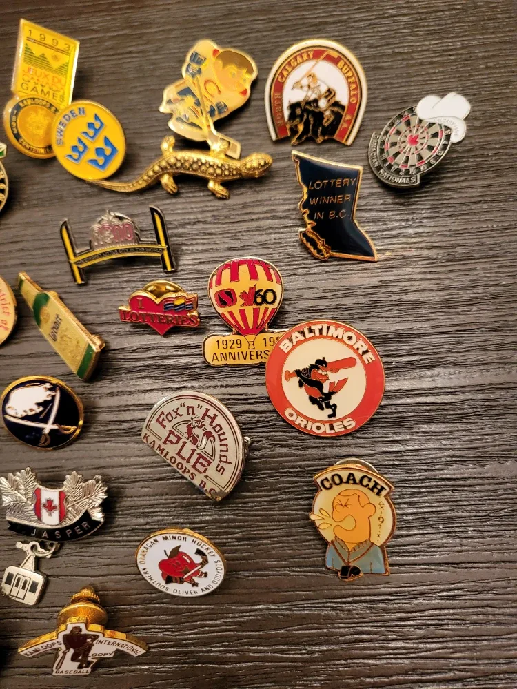 Lot of Vintage Collectible Pins image indicator(6)