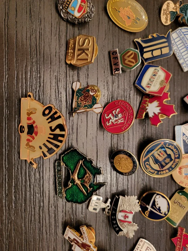 Lot of Vintage Collectible Pins image indicator(10)