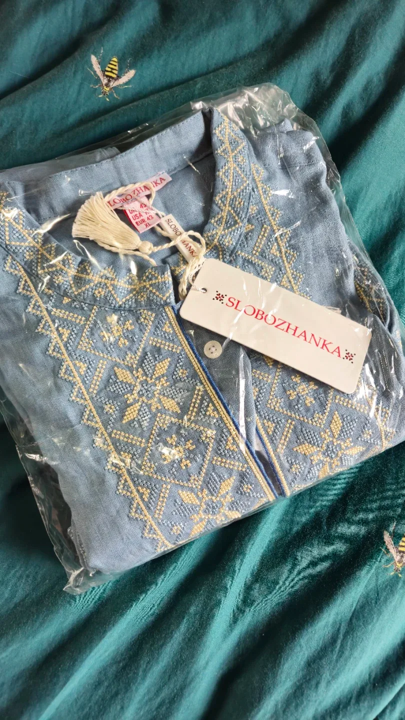 Vyshyvanka 🇺🇦 - Embroidered Linen Shirt - New