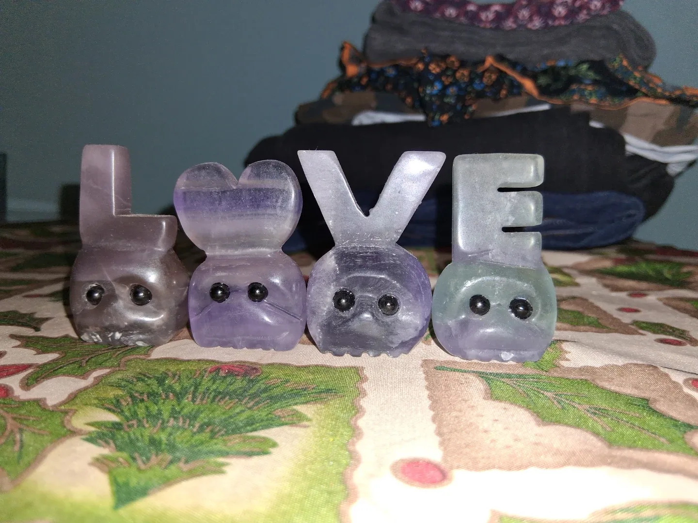 Fluorite Crystal LOVE Decor